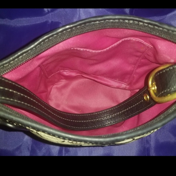 !SOLD! Coach Signature C Cotton/Leather Bag - Picture 5 of 6